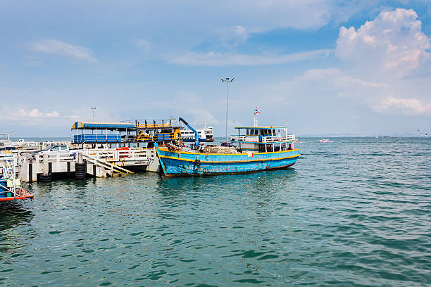 istock Harbor  and boat at Pattaya city, Thailand 176433242