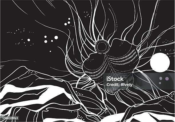 Espaço Monstro No Planeta Alienígena - Arte vetorial de stock e mais imagens de Ao Ar Livre - Ao Ar Livre, Astronomia, Banda desenhada - Produto Artístico