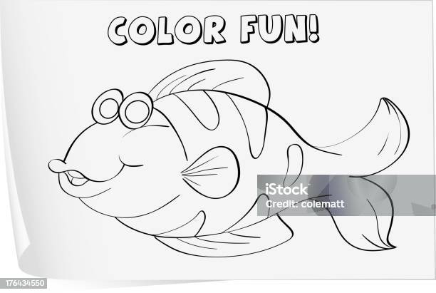 Colorir Folha De Cálculo - Arte vetorial de stock e mais imagens de Animal - Animal, Aprender, Atividade