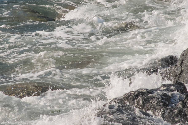 istock Wavy Seascape on a Calm Autumn Day. 1764361325