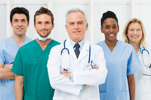 istock Happy Team Of Doctors 176436440