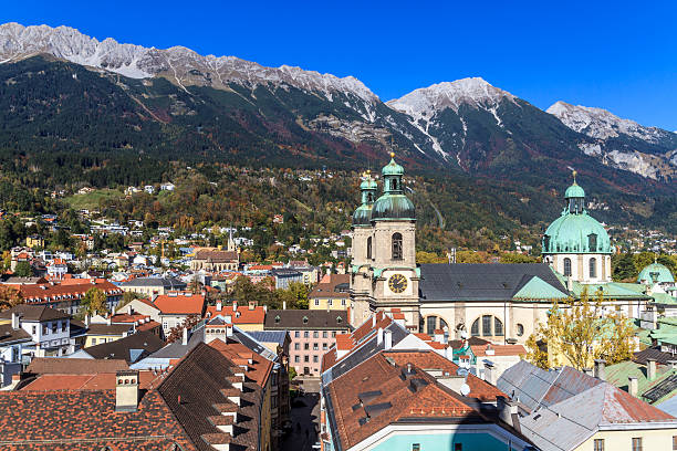 istock Innsbruck, view over city, Tyrol 176437151