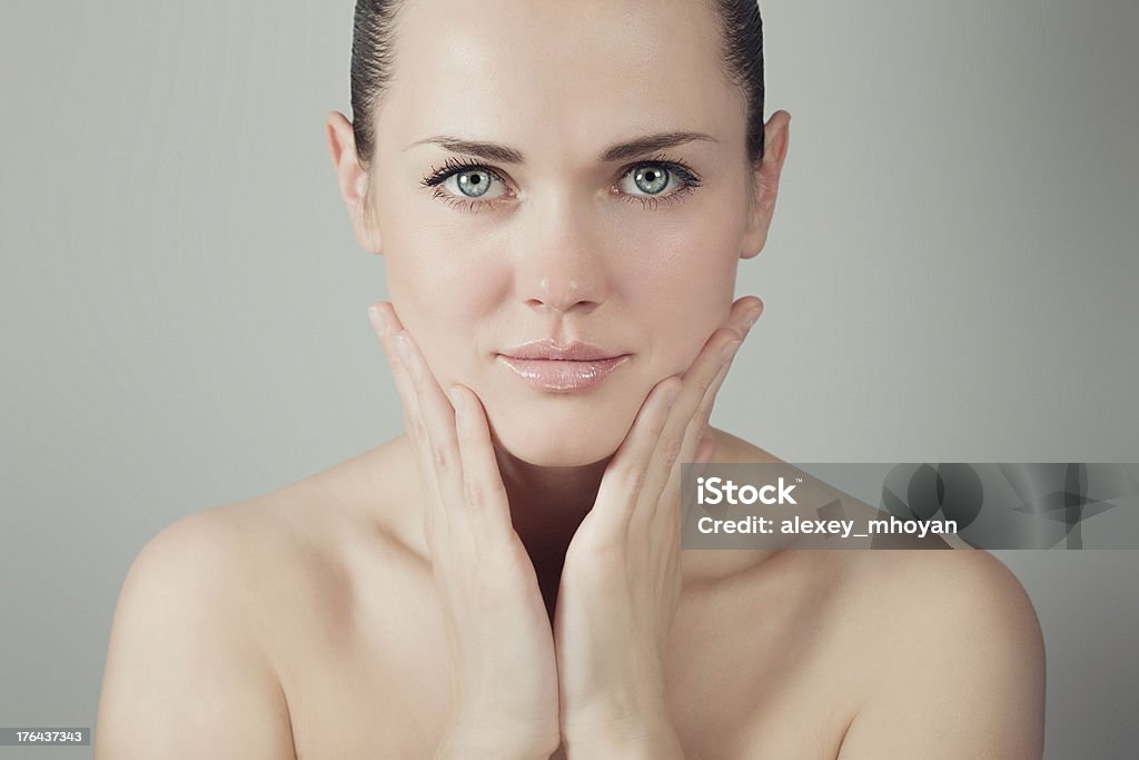 Body care Clear skin 20-24 Years Stock Photo