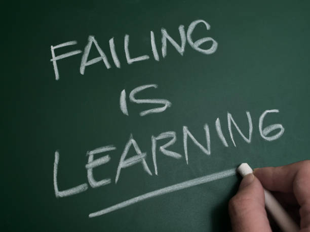 istock Failing is learning, text words typography written on chalkboard, life and business 1764380861