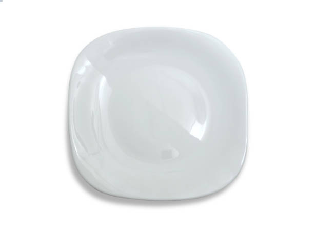 istock White ceramics plate bowl isolated cut out, empty tableware mock up template 1764383038