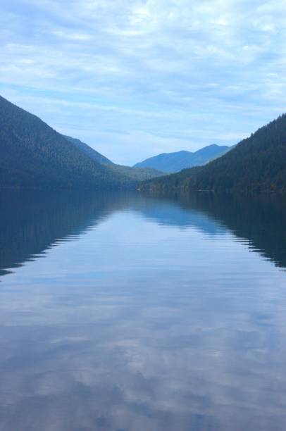 istock Deep calm lake on an overcast day 1764416592