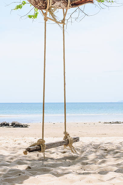 istock Beautiful and swing tropical beach 176441689