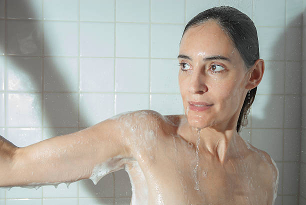 istock Woman in the shower 176444309