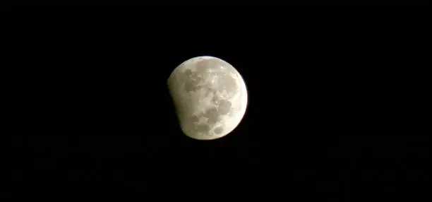 Partial lunareclipse caught on Cellphone Camera.