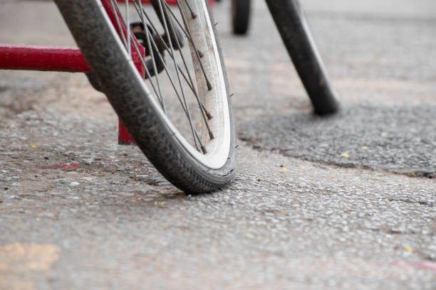 istock Bike flat tires 1764467754