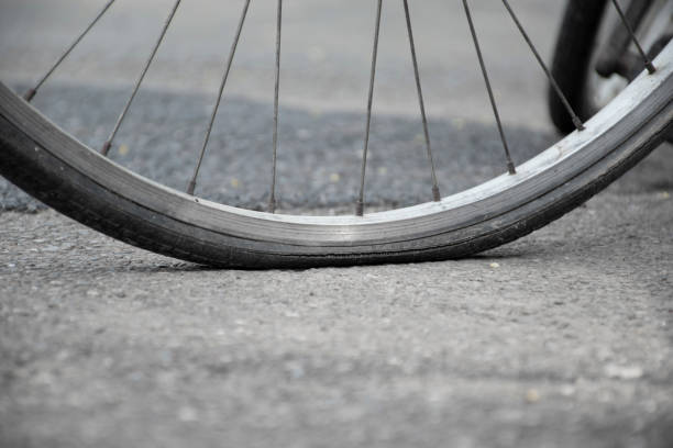 istock Bike flat tires 1764468274