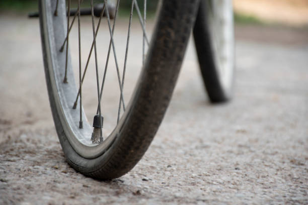 istock Bike flat tires 1764468282
