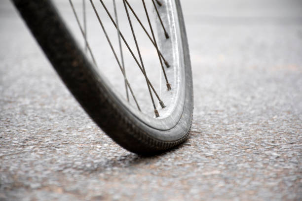 istock Bike flat tires 1764468286