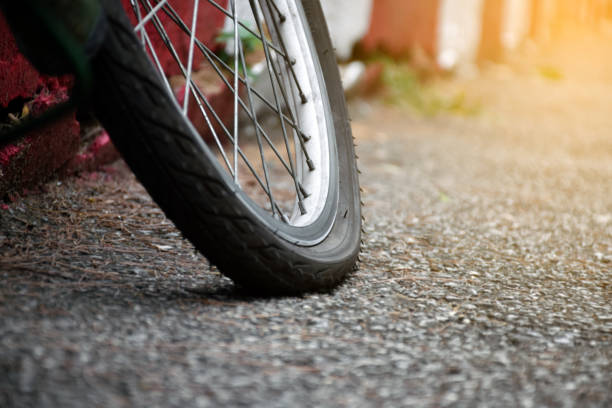istock Bike flat tires 1764471041