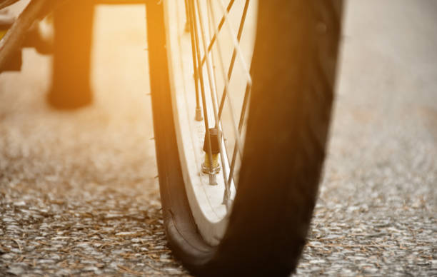 istock Bike flat tires 1764471533