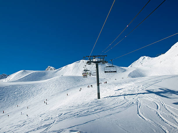 istock Chairlift in ski resort 176447897
