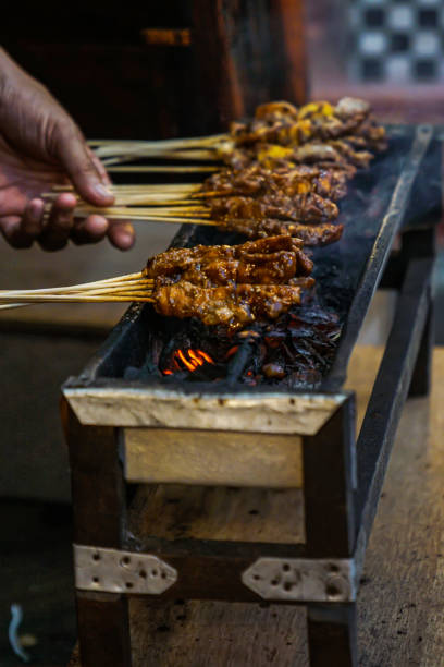 istock This is the process of making Madurese satay by grilling it over a hot coal fire 1764485701