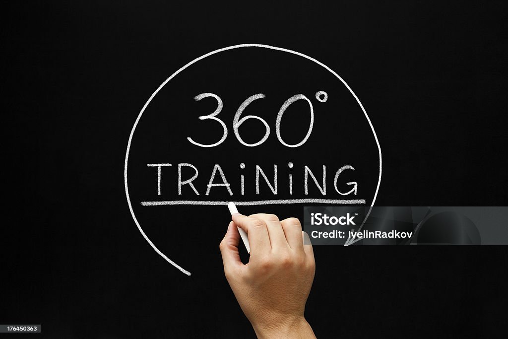360 gradi concetto di formazione - Foto stock royalty-free di Abilità