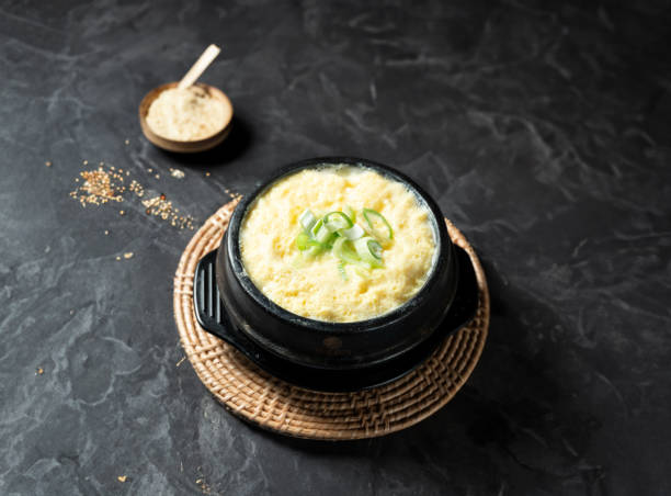 istock Ttukbaegi egg soup, Korean food 1764516807