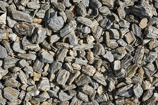 Pebble tower isolated on white background