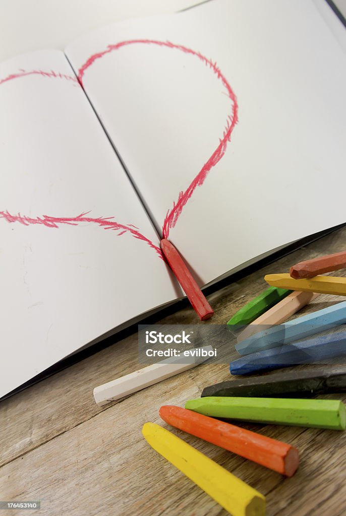 Hand zeichnen Stil Herz - Lizenzfrei Accessoires Stock-Foto