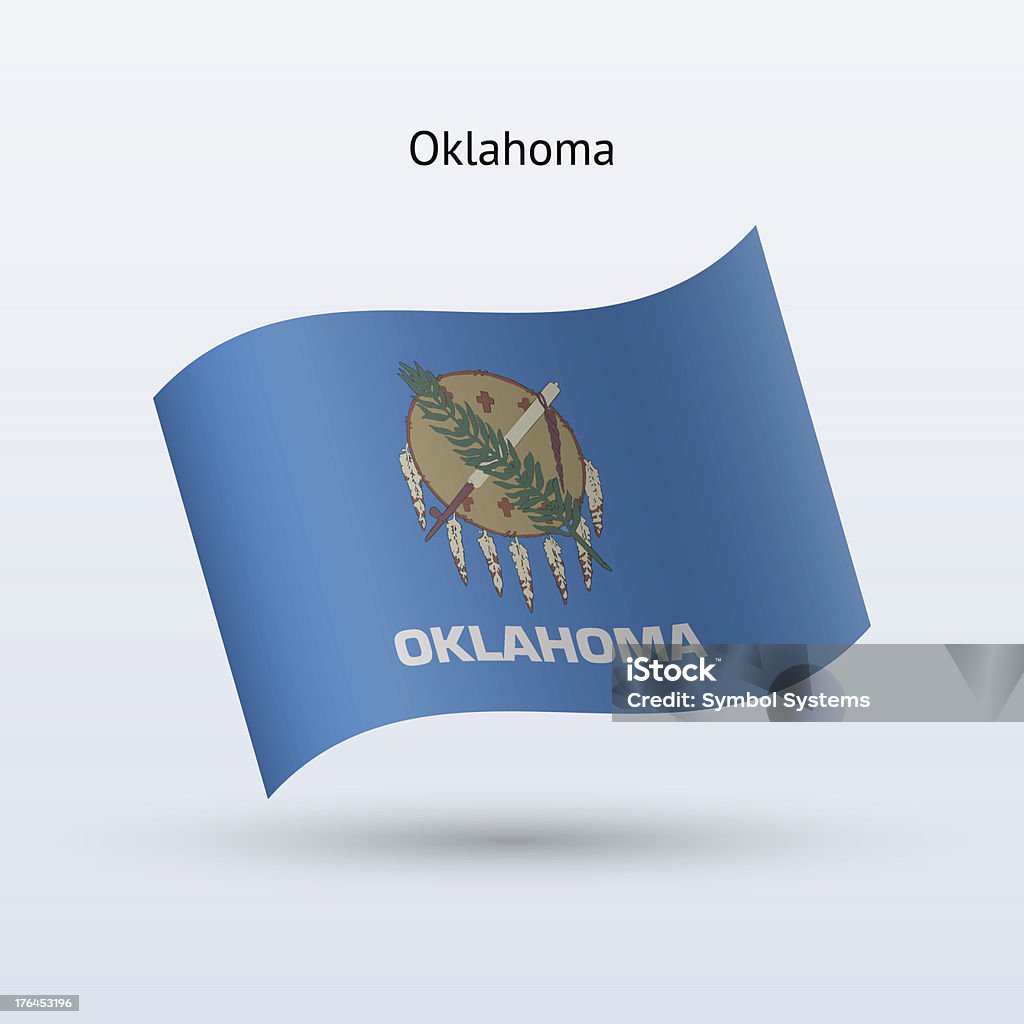 Flaga stanu Oklahoma - Grafika wektorowa royalty-free (Flaga)