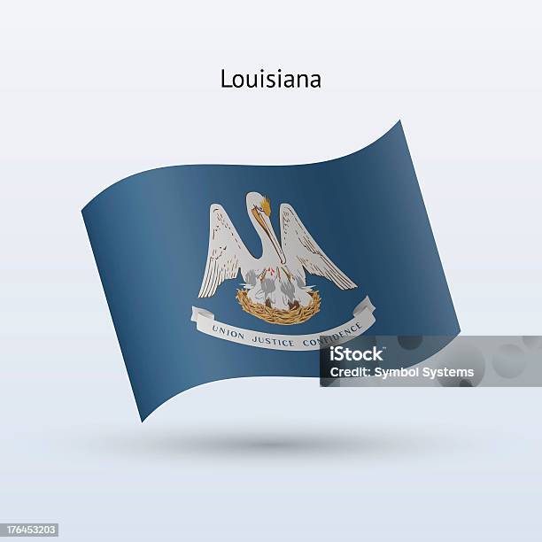 State Of Louisiana Flagge Stock Vektor Art und mehr Bilder von Biegung - Biegung, ClipArt, Design