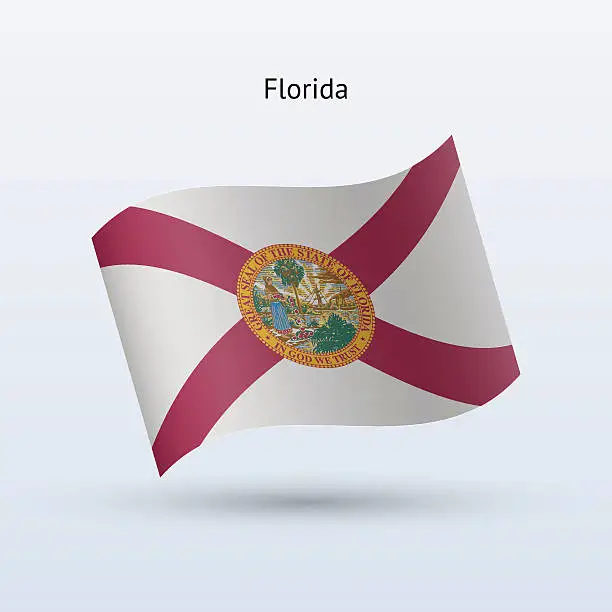 Vector illustration of State of Florida Flag