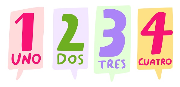 1 2 3 4 Uno Dos Tres Cuatro