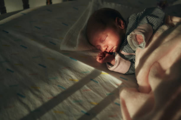 istock Sleeping newborn baby girl 1764611167