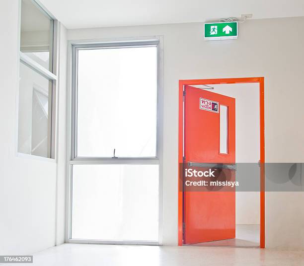 Exit Of Building Building Emergency Exit Stock Photo - Download Image Now - Doorway ...