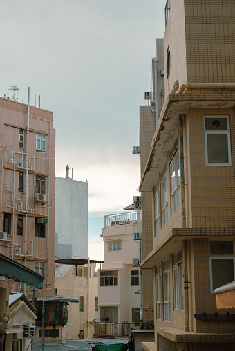 View of Stanley bay retro building in Hong Kong