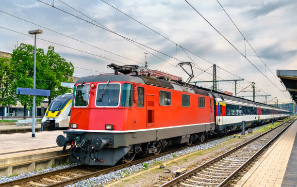 istock Train to Zurich at Singen station in Germany 1764638002