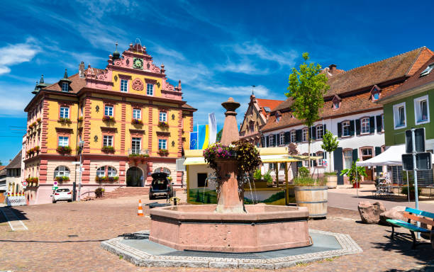 istock Fountain in Herbolzheim town in Germany 1764639919