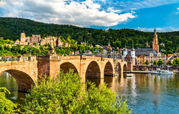 istock Heidelberg with the Old Bridge and the castle in Germany 1764652801