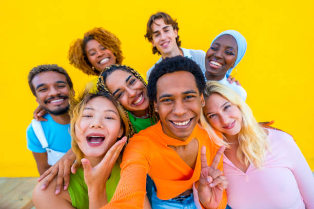 istock Selfie in a global and international young meeting 1764654431