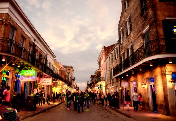 istock Mardi Gras in Bourbon Street. 1764656625
