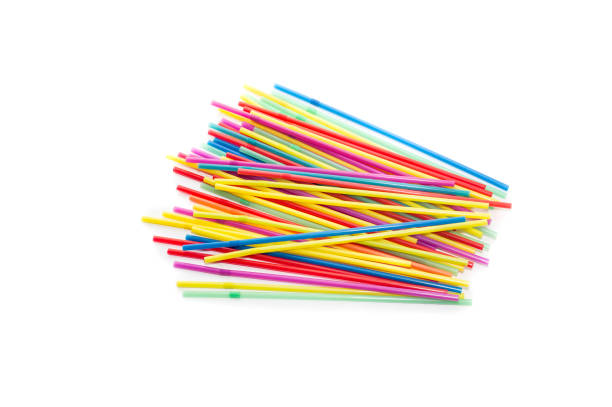 istock Colored tubes for cocktails on a white background 1764670913