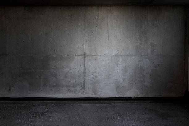 Grungy Parking Garage Background stock photo