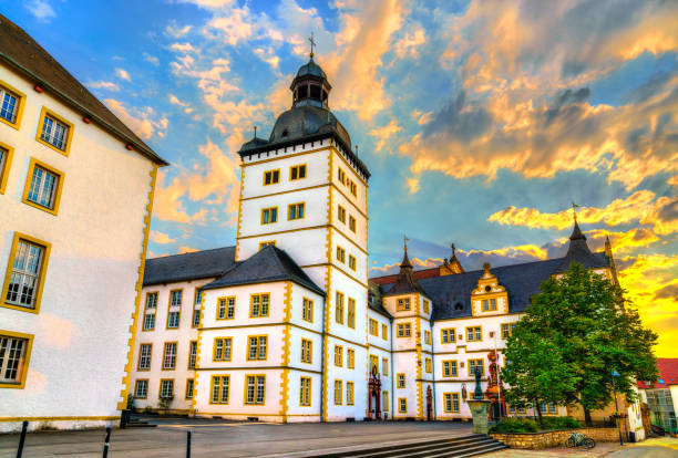 Gymnasium Theodorianum in Paderborn at sunset - North Rhine-Westphalia, Germany