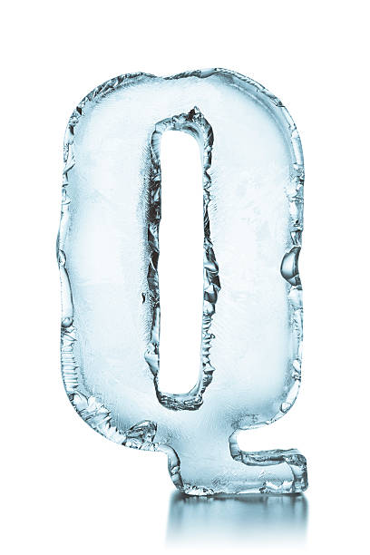 istock Letter Q frozen ice block alphabet 176470476