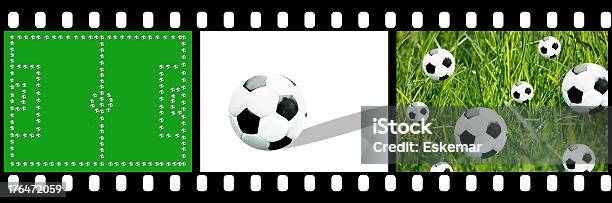 Filmstreifen Fußball Stockfoto und mehr Bilder von Bildart - Bildart, Bildkomposition und Technik, Composite-Technik