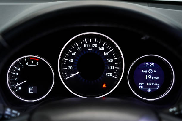 istock car​ instrument panel, car​ speed motor of​ night, car​ dashboard​ modern​ automobile control​illuminated panel​ speed display. 1764729231
