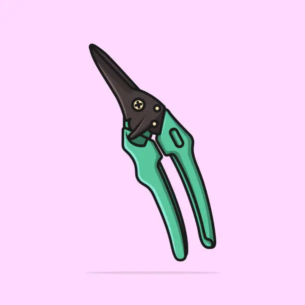 Vector illustration of Small cutter. Tool for home,