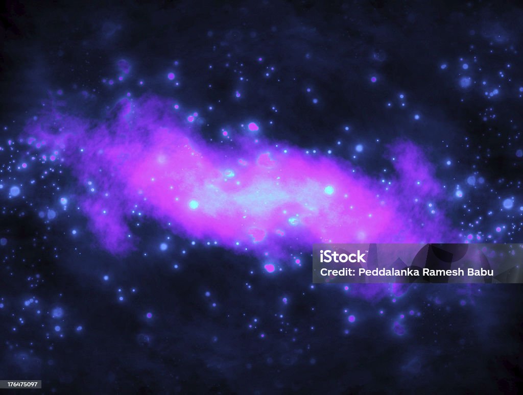 galaxy nello spazio esterno - Foto stock royalty-free di A forma di stella