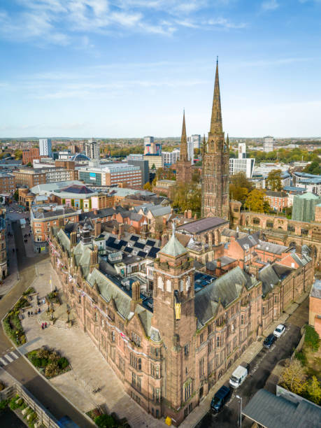 istock Aerial view over Coventry city 1764757443