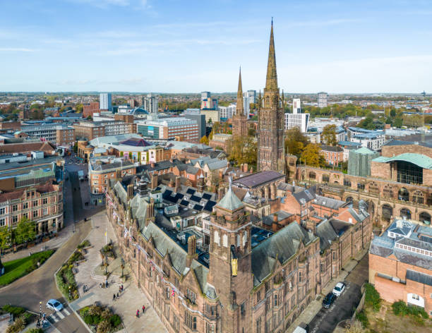 istock Aerial view over Coventry city 1764757445