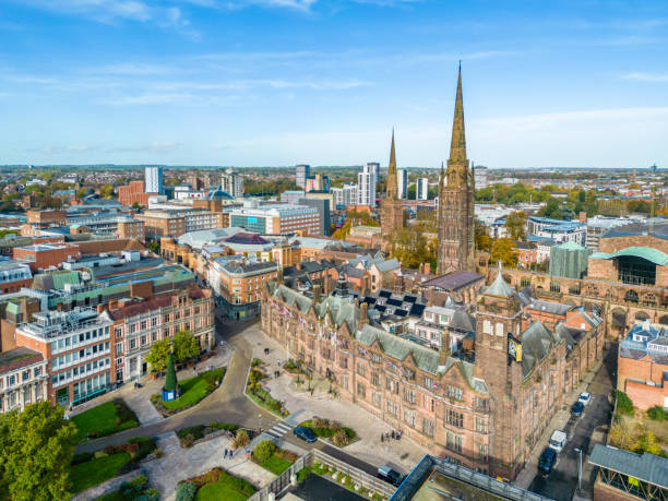 istock Aerial view over Coventry city 1764759532
