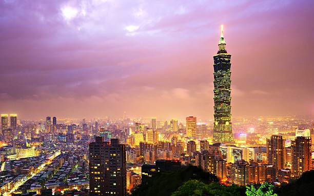 istock An overview shot of Taiwan at dusk or dawn 176477372