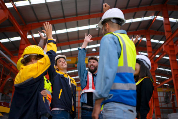 istock Blue collar worker work at metal sheet factory. 1764777641